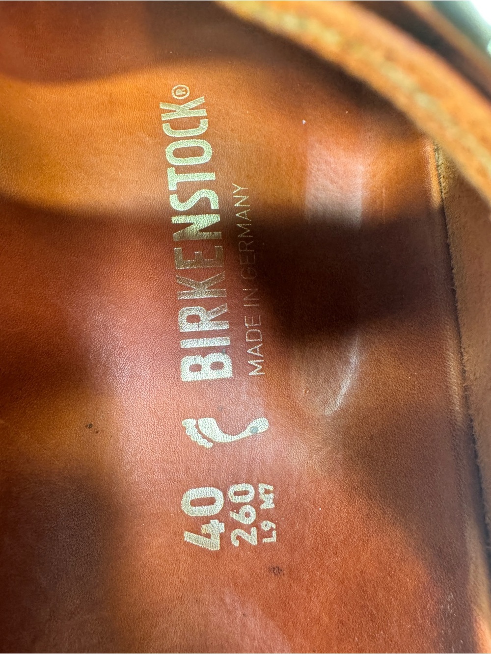 Birkenstock Arizona Big Buckle Leather Slides Burnt Orange Double Strap Size 40 - Picture 3 of 12